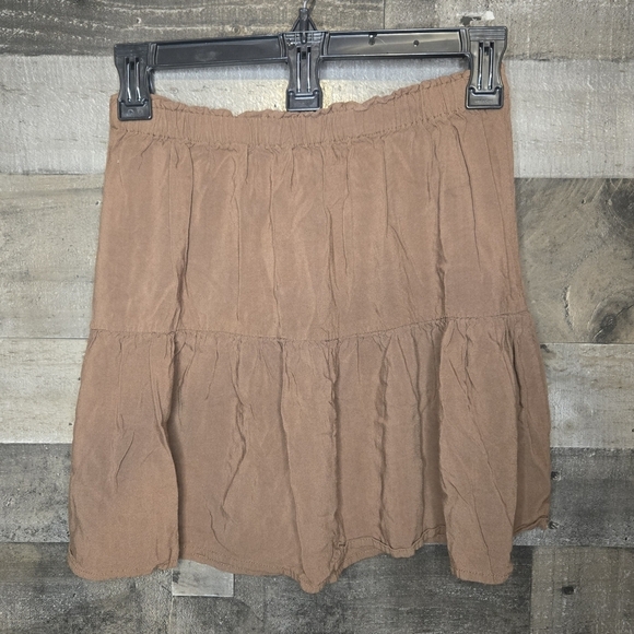 brandy melville john galt brown tiered skirt - Picture 4 of 4